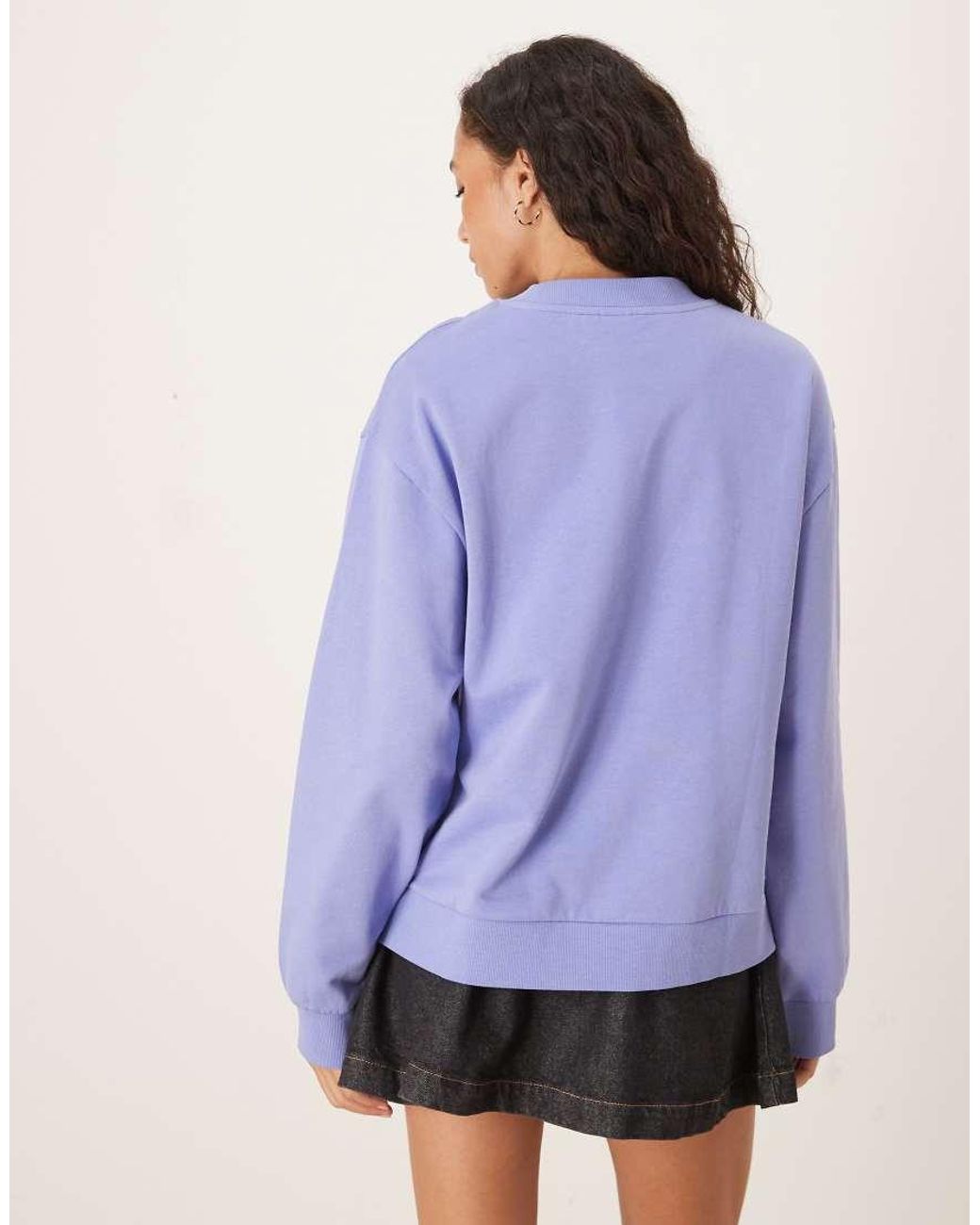 ASOS Blue Oversized Sweat With Copenhagen Graphic