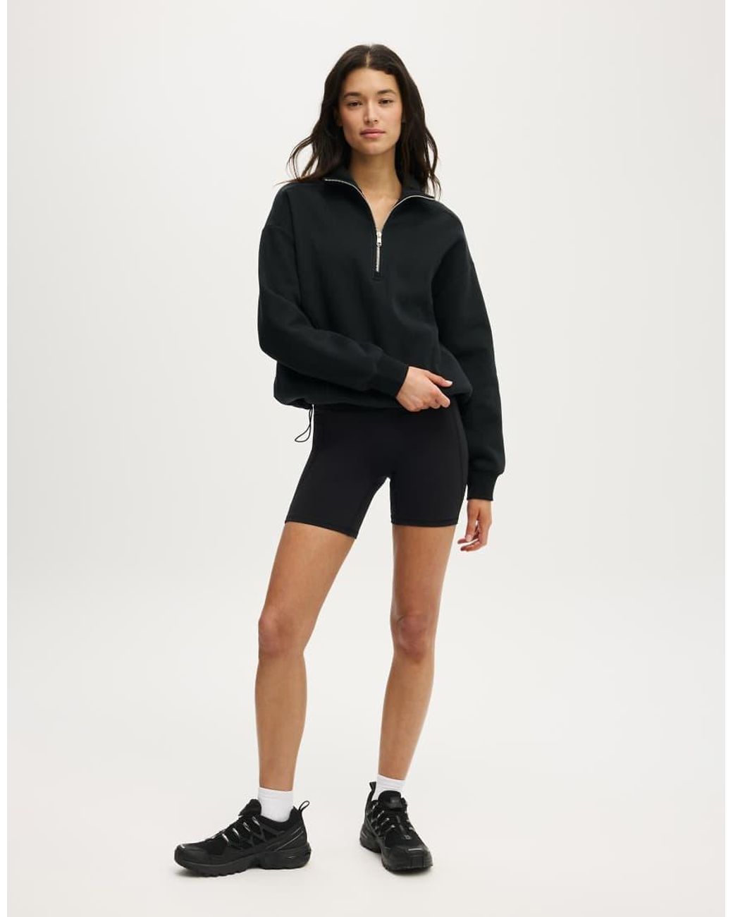 Cotton On Blue Plush Half Zip Sweatshirt