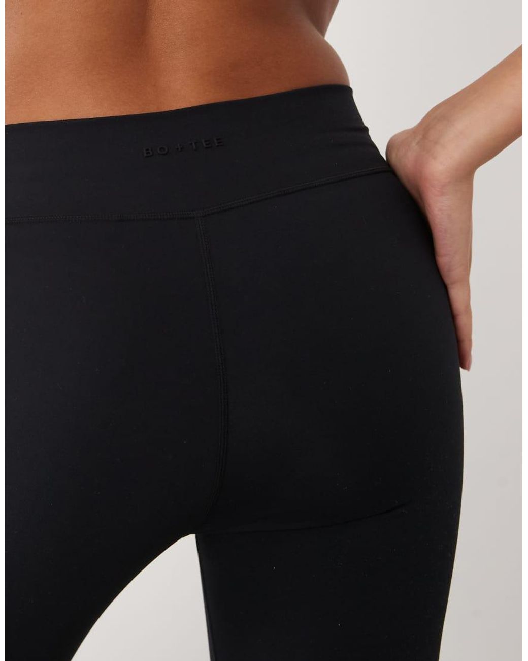 BO+TEE Black Bo+tee Soft Active Cross Over Waistband leggings