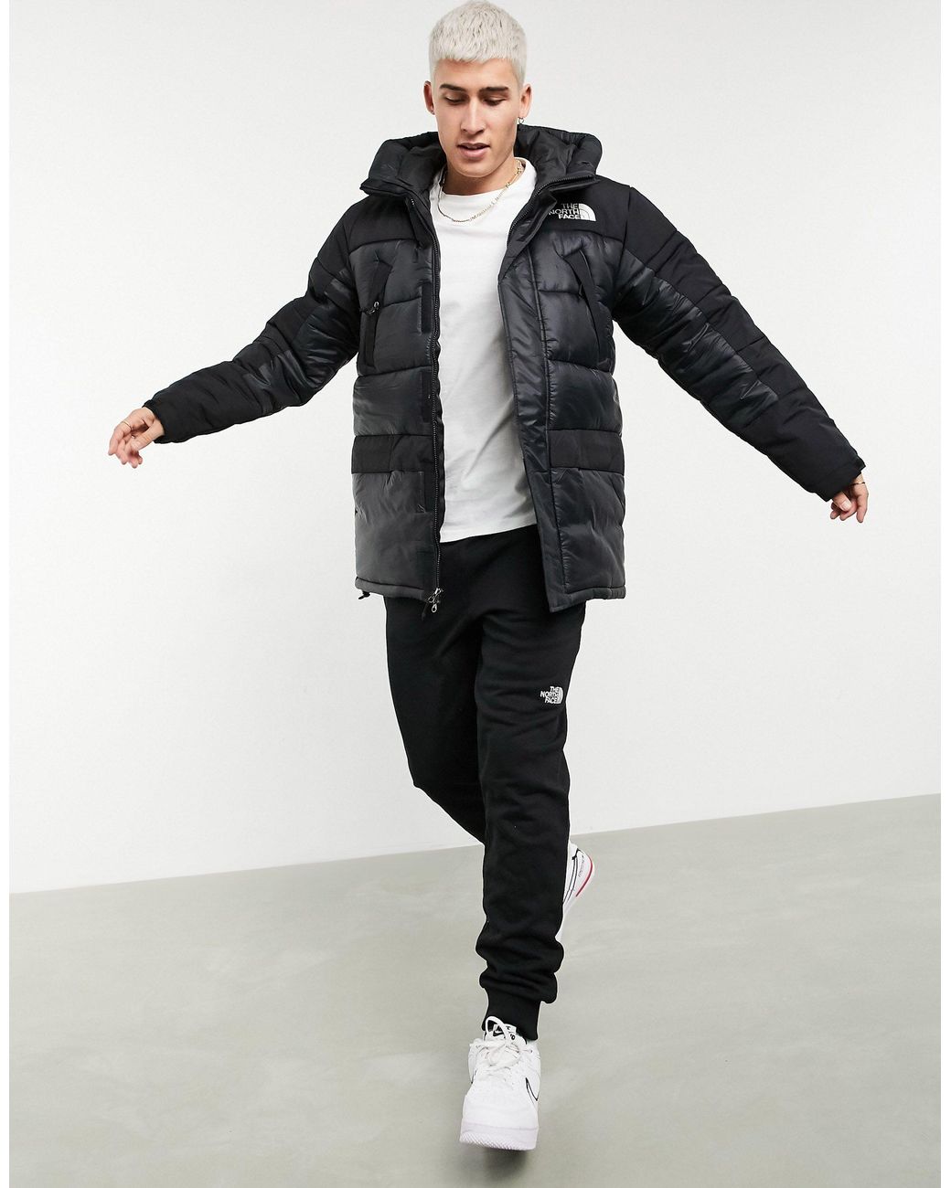 The North Face Himalayan Insulated Parka Jacket in Black for Men | Lyst