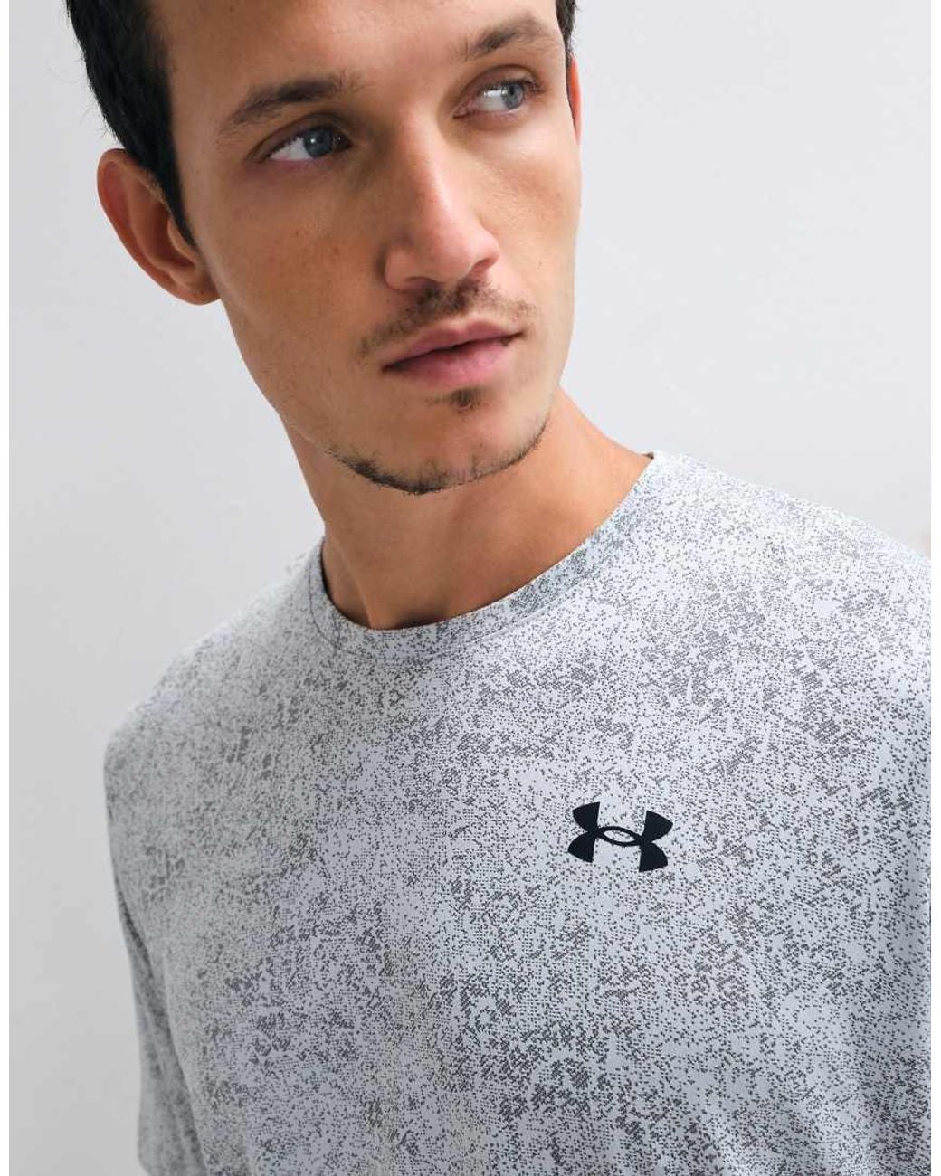 Under Armour Gray Tech Pixelate Short Sleeve T-shirt for men