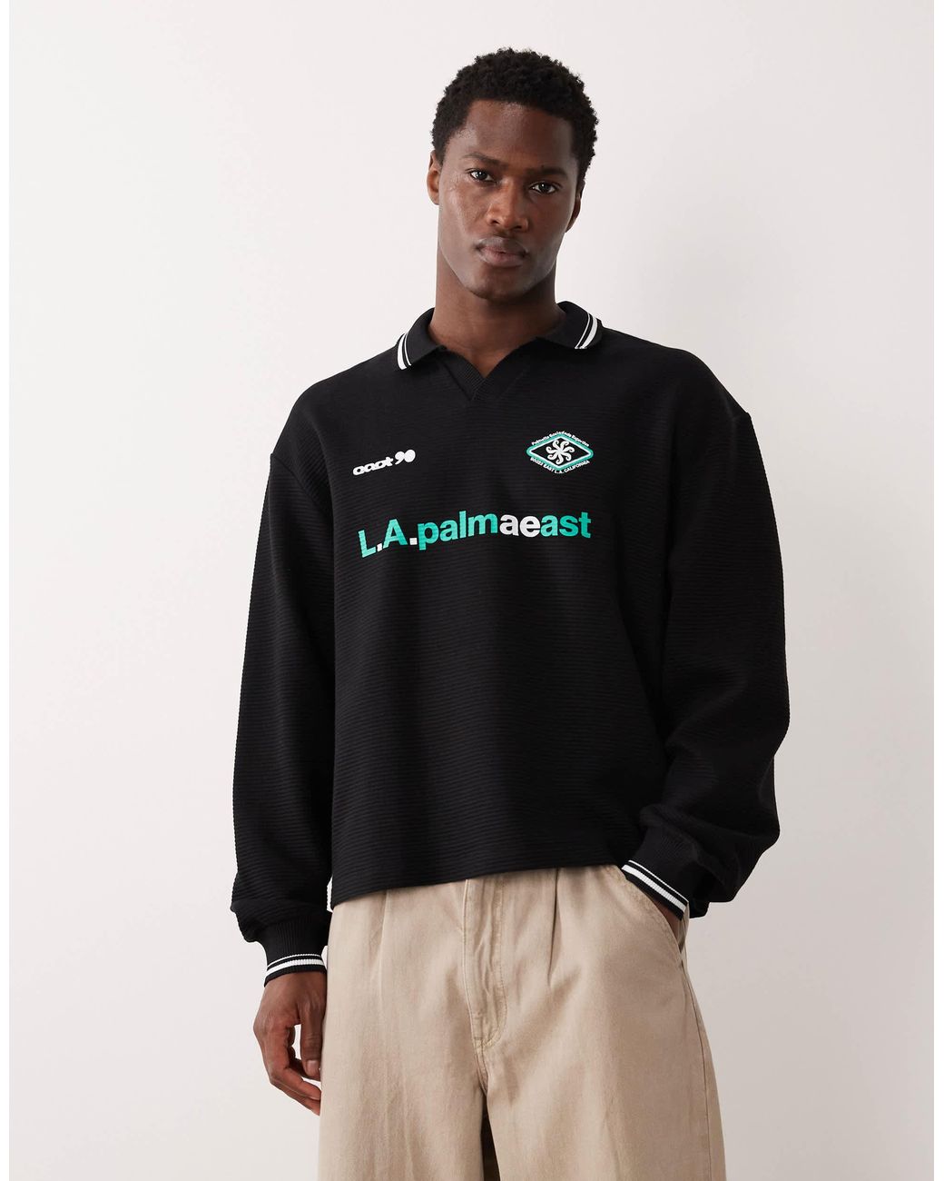 Polo ASOS pour homme en coloris Black