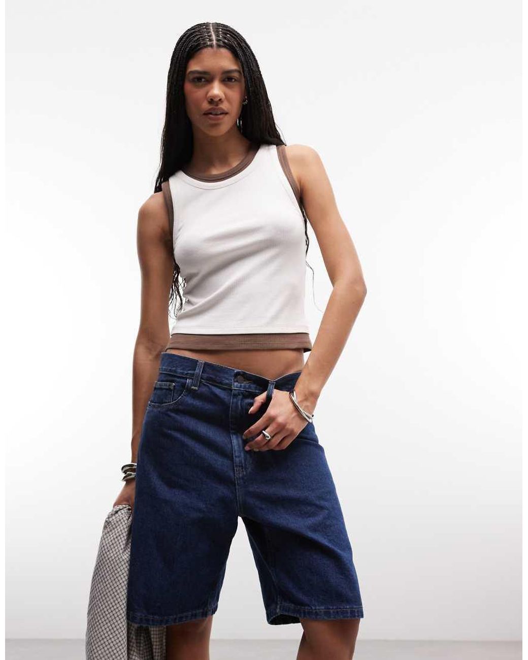 Carhartt Blue Brandon Loose Fit Denim Shorts
