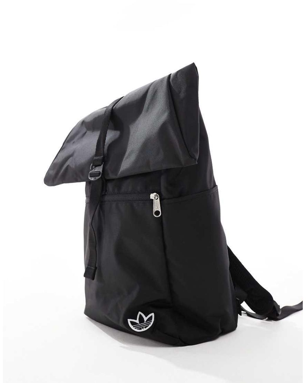 adidas Originals Premium Essentials Backpack With Roll Top in Black Lyst UK