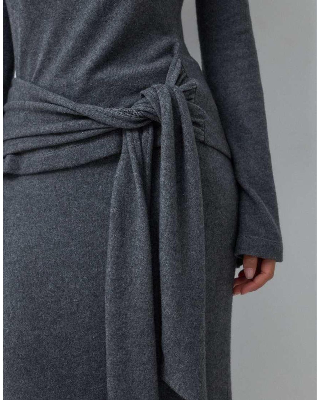 ASOS Gray Supersoft Sarong Tie Top Co-ord