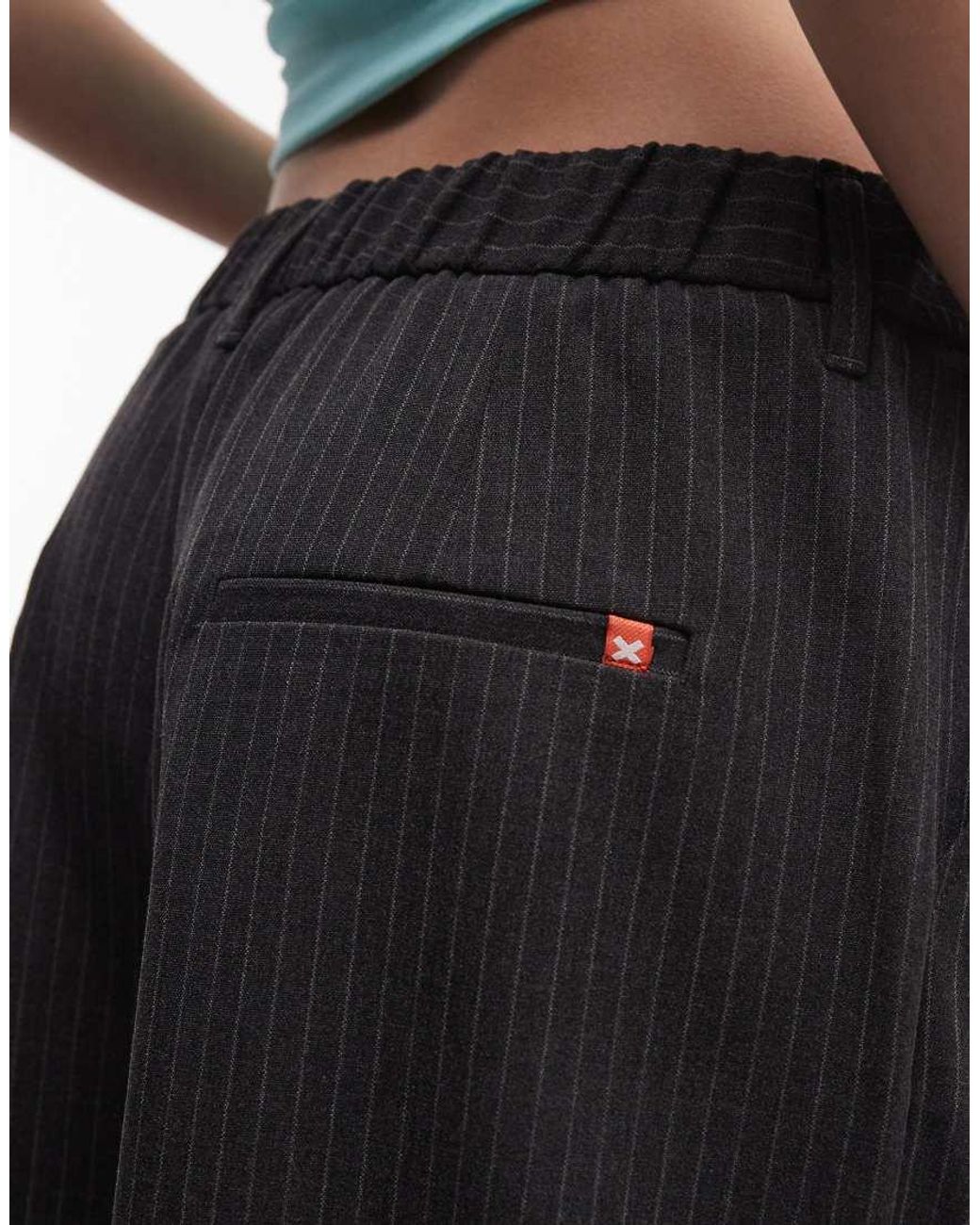 Collusion Blue Pinstripe 3/4 baggy Culotte