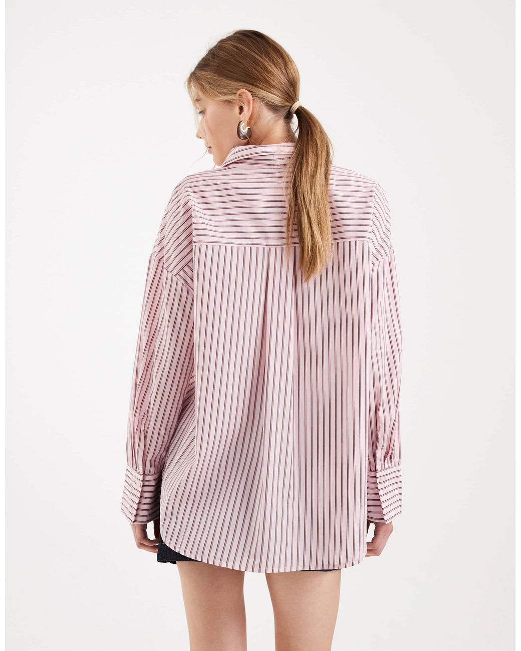 ONLY Pink – oversize-hemdbluse