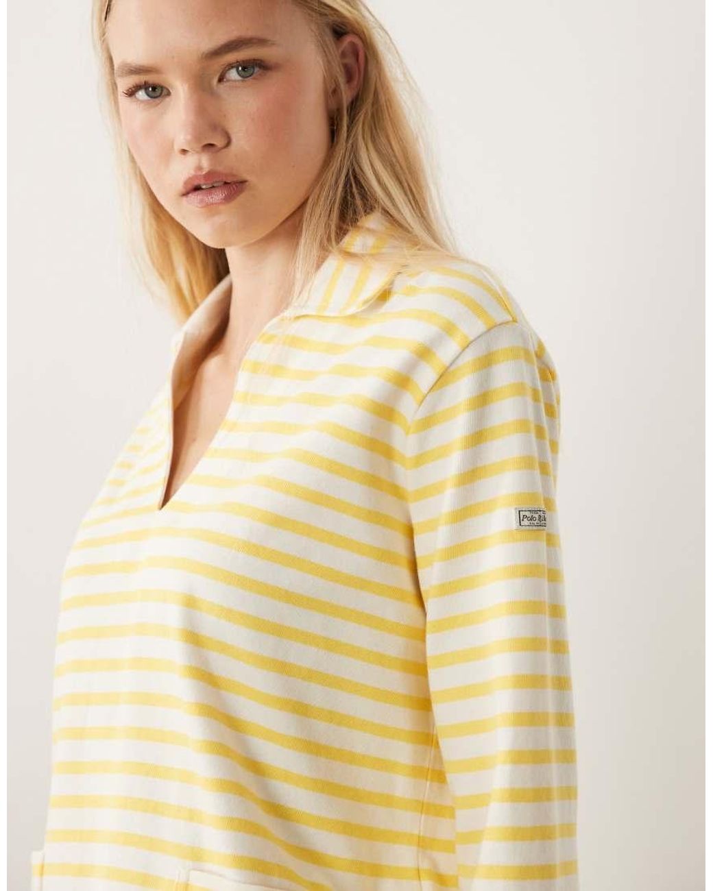 Polo Ralph Lauren Yellow Striped Knit Pullover