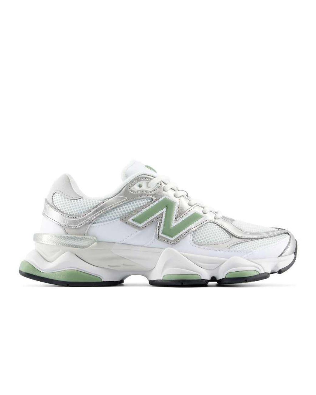 New Balance White 9060 Trainers