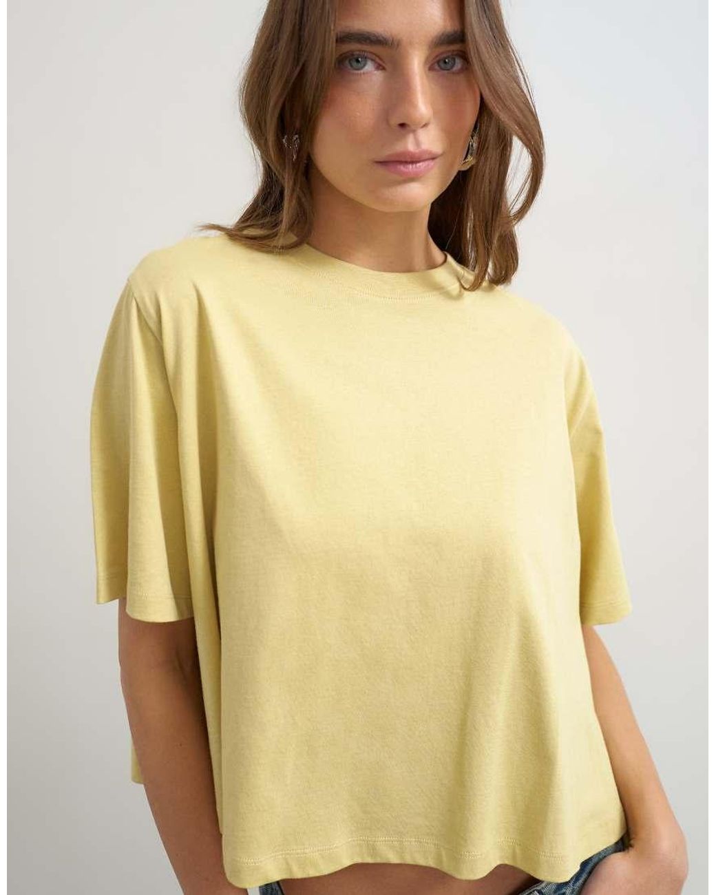 TOPSHOP Natural Trapeze Tee