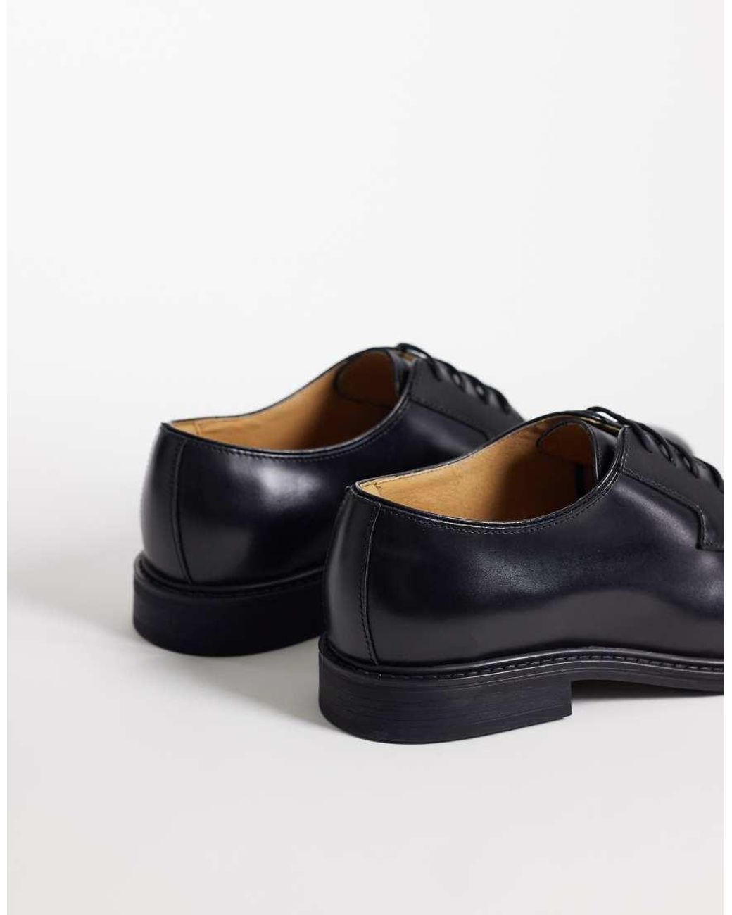 Mango Black 100% Leather Classic Brogue for men
