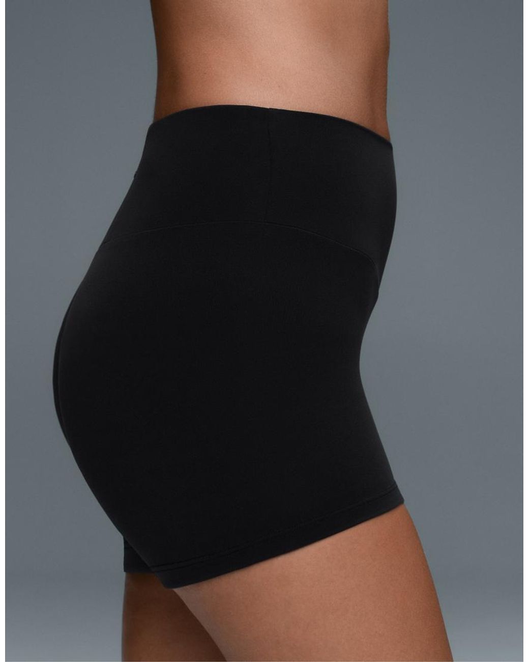 Oysho Black Comfortlux High-Rise 5Cm Hot Pants