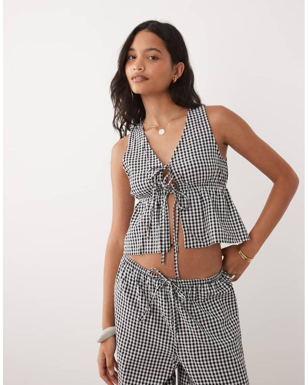 esmé studios Multicolor Esmee Exclusive Tie Front Waistcoat