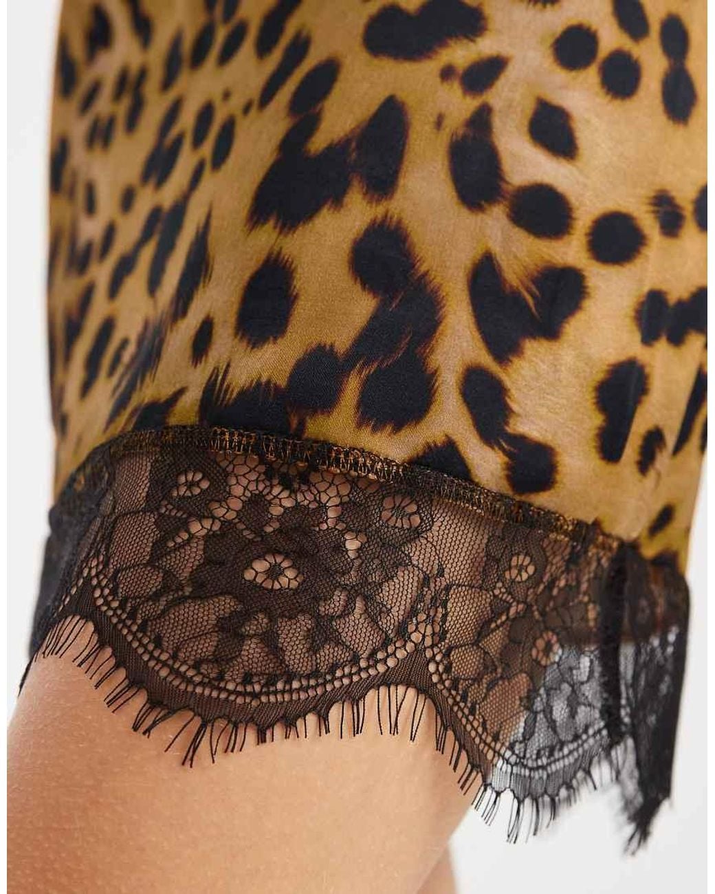 ASOS Black Lace Trim Mini Skirt