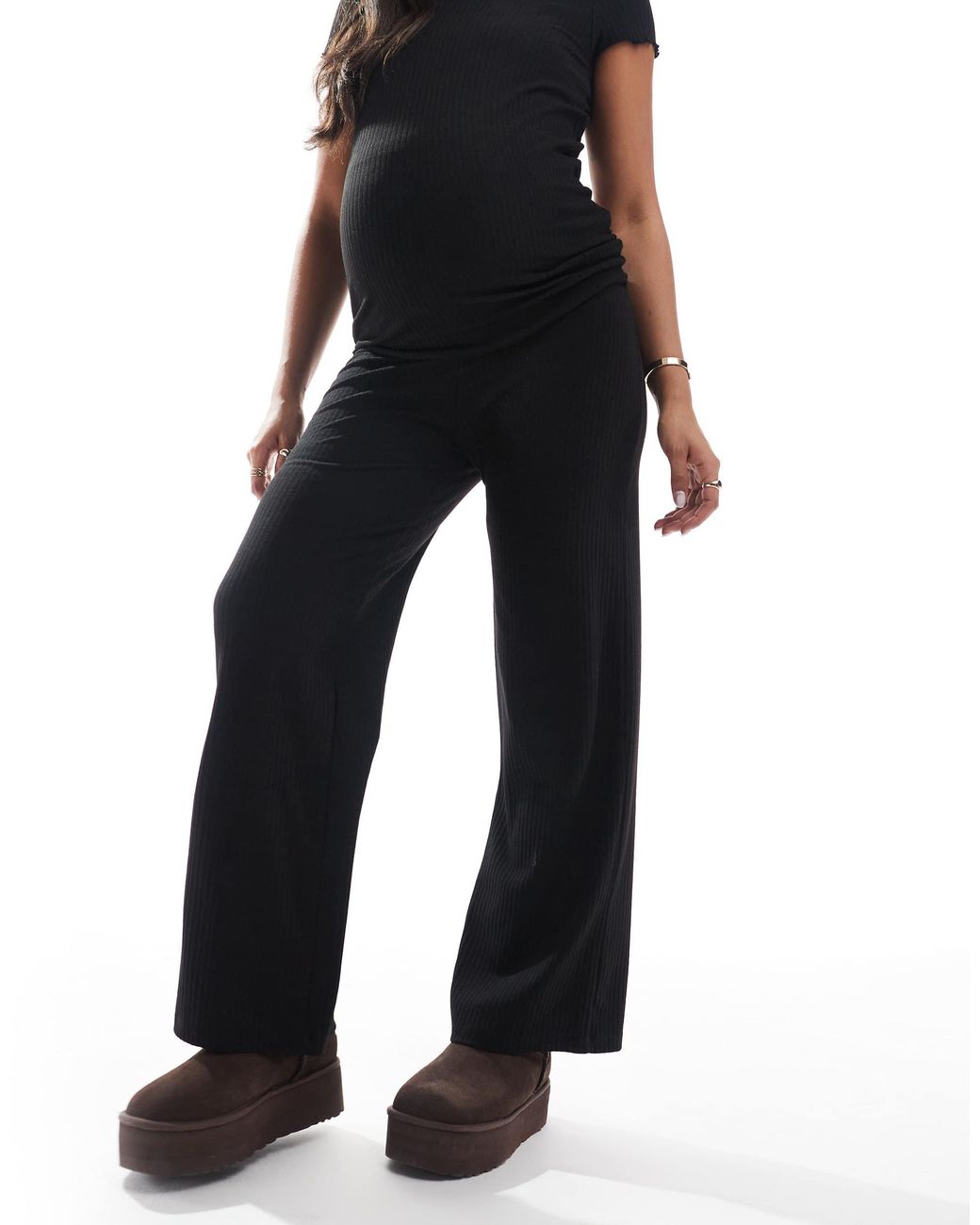 Pantalon large ONLY en coloris Black