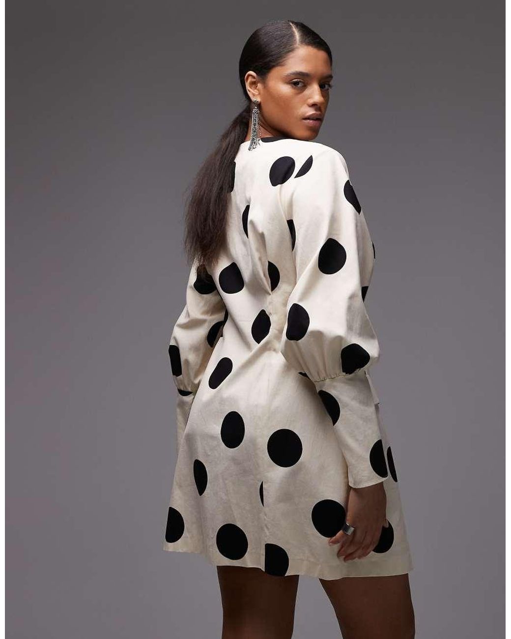 ASOS Brown Asos Design Curve Button Down Blazer Structured Mini Dress