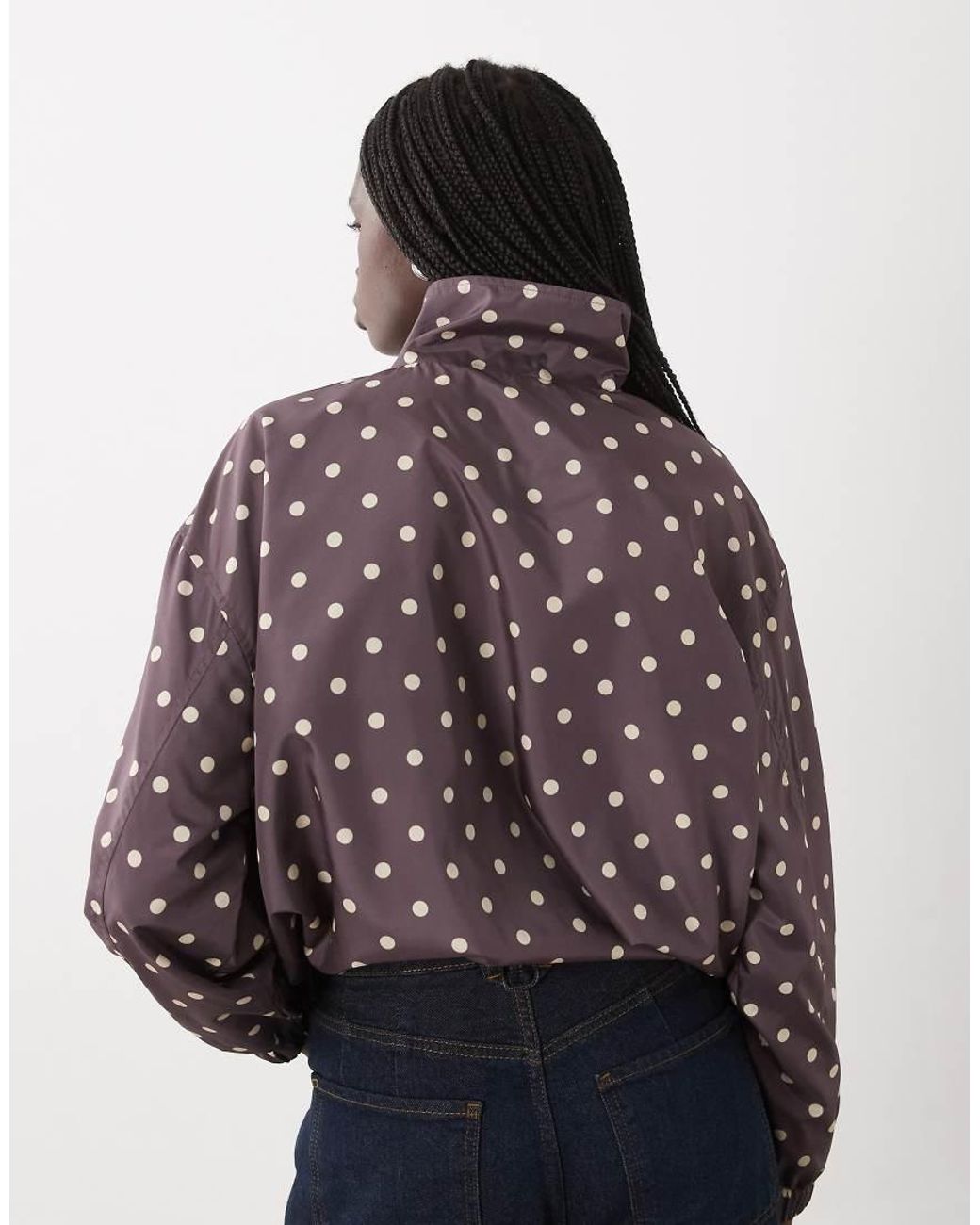 Miss Selfridge Purple Scallop Detail Windbreaker