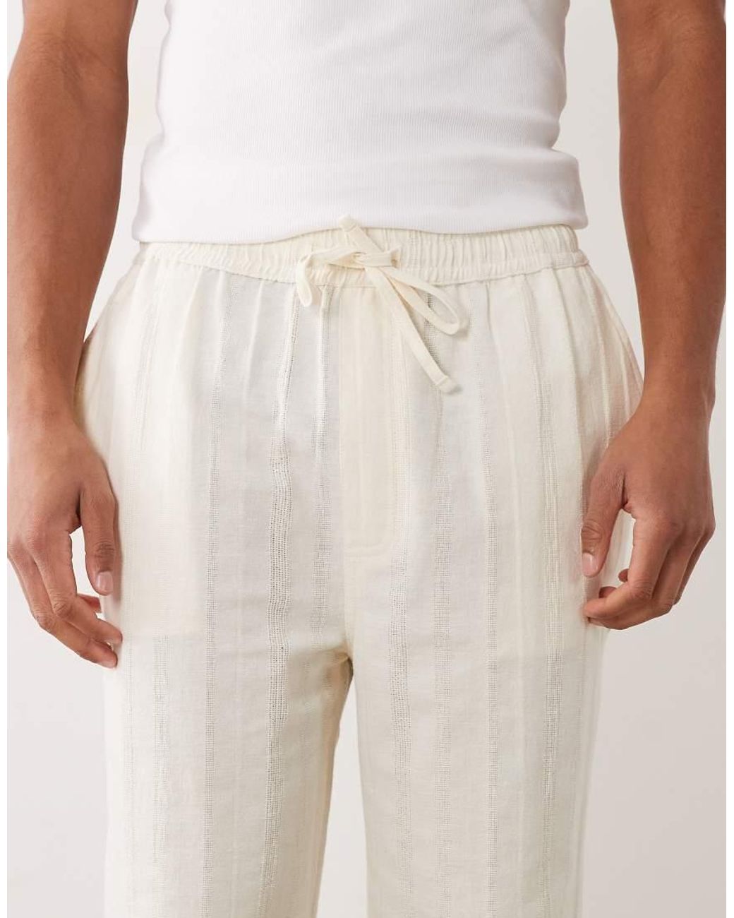 Brave Soul Natural Regular Fit Relaxed Trousers for men