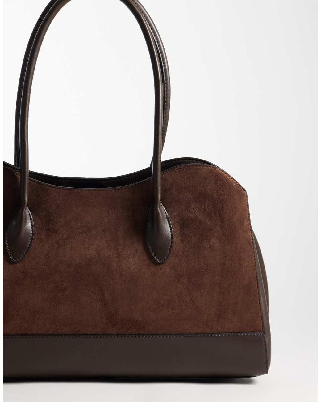 ASOS Brown Curve Top Tote Bag