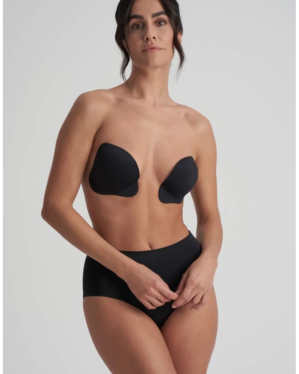 Bye Bra Black Push Up Reusable Stick On Cups