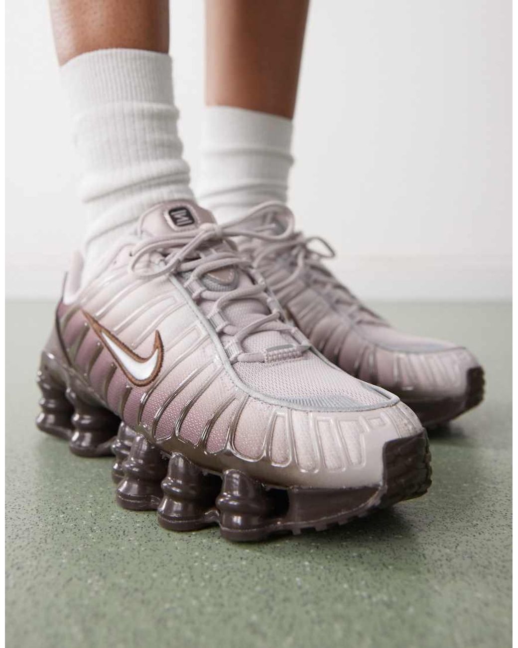 Nike Brown Shox Tl Trainers