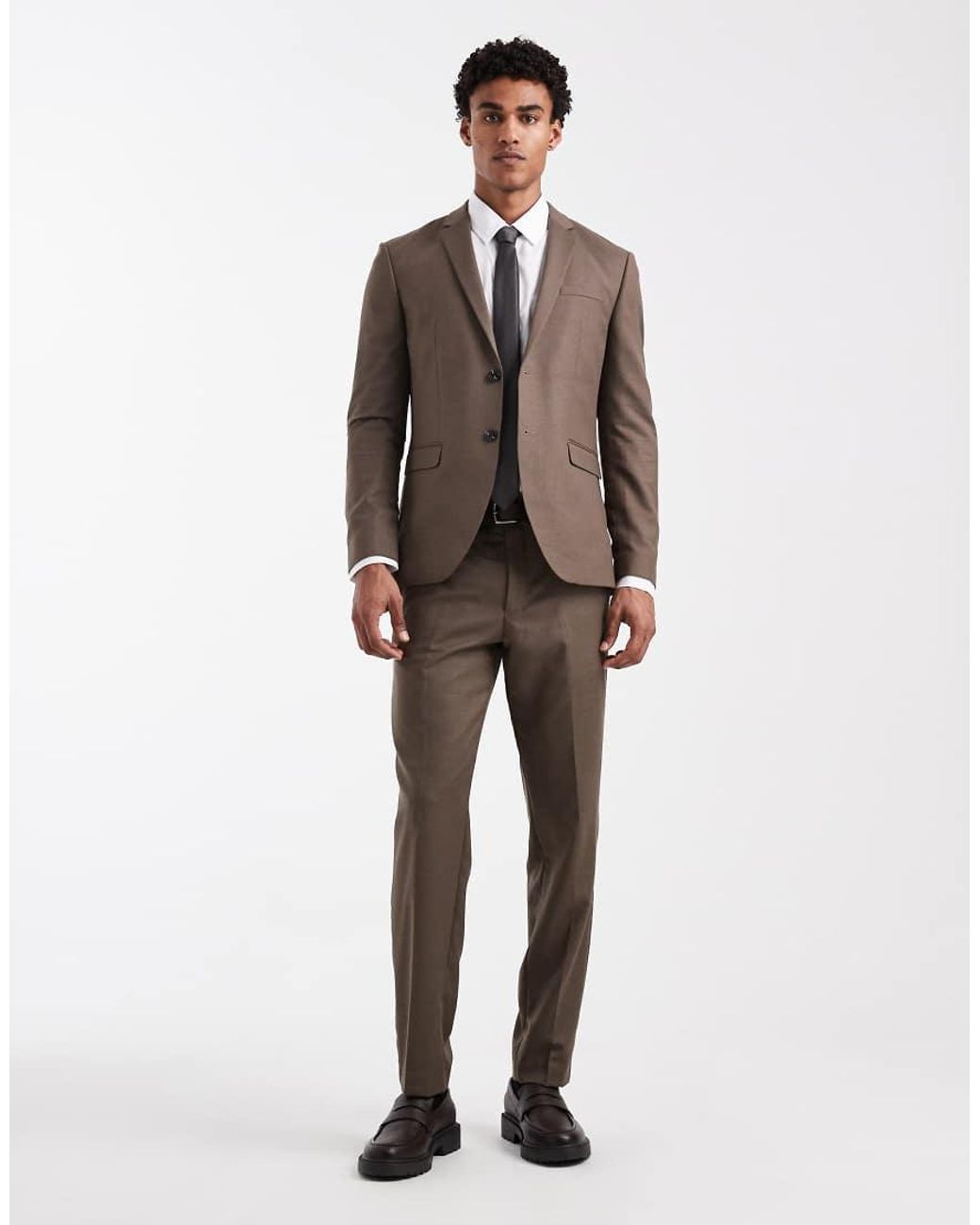 Jack & Jones Natural Premium Co-ord Super Slim Tailored Trousers for men