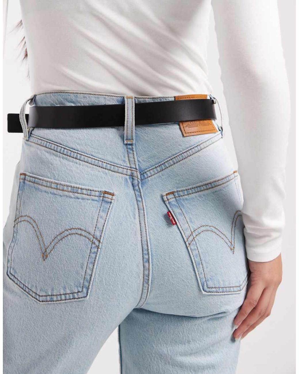 Tommy Hilfiger Blue Oval Buckle Belt
