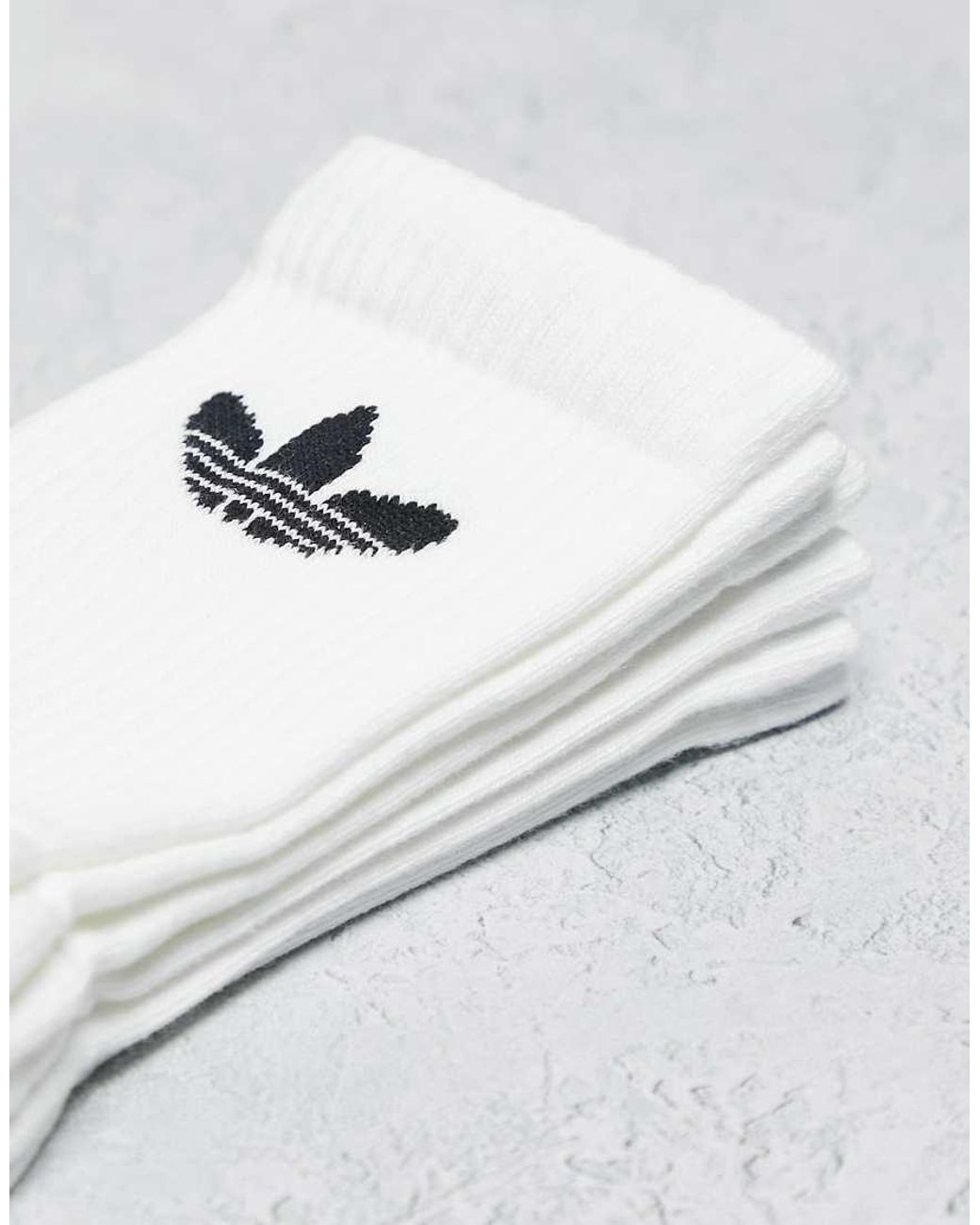 Adidas Originals Set Van 3 Paar Sokken Met Trefoil in het White