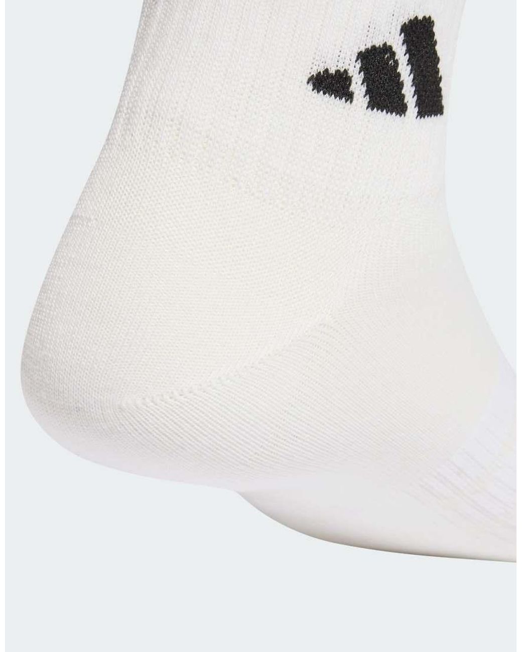Adidas Originals White Thin&Light Sportswear Ankle Socks 3 Pair Pack