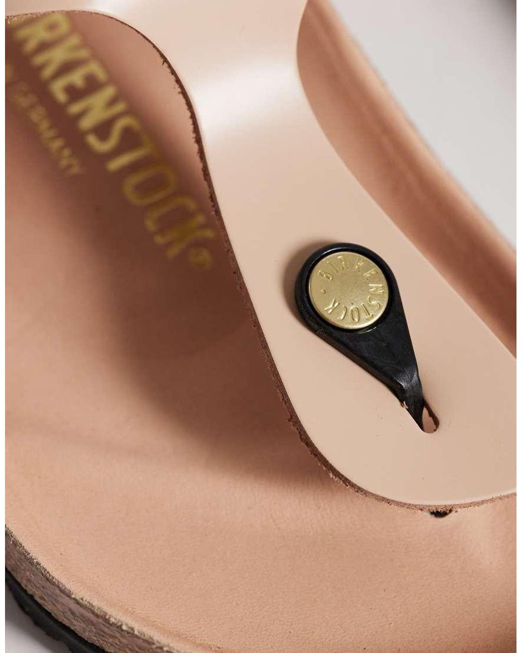 Birkenstock Natural Gizeh High Shine