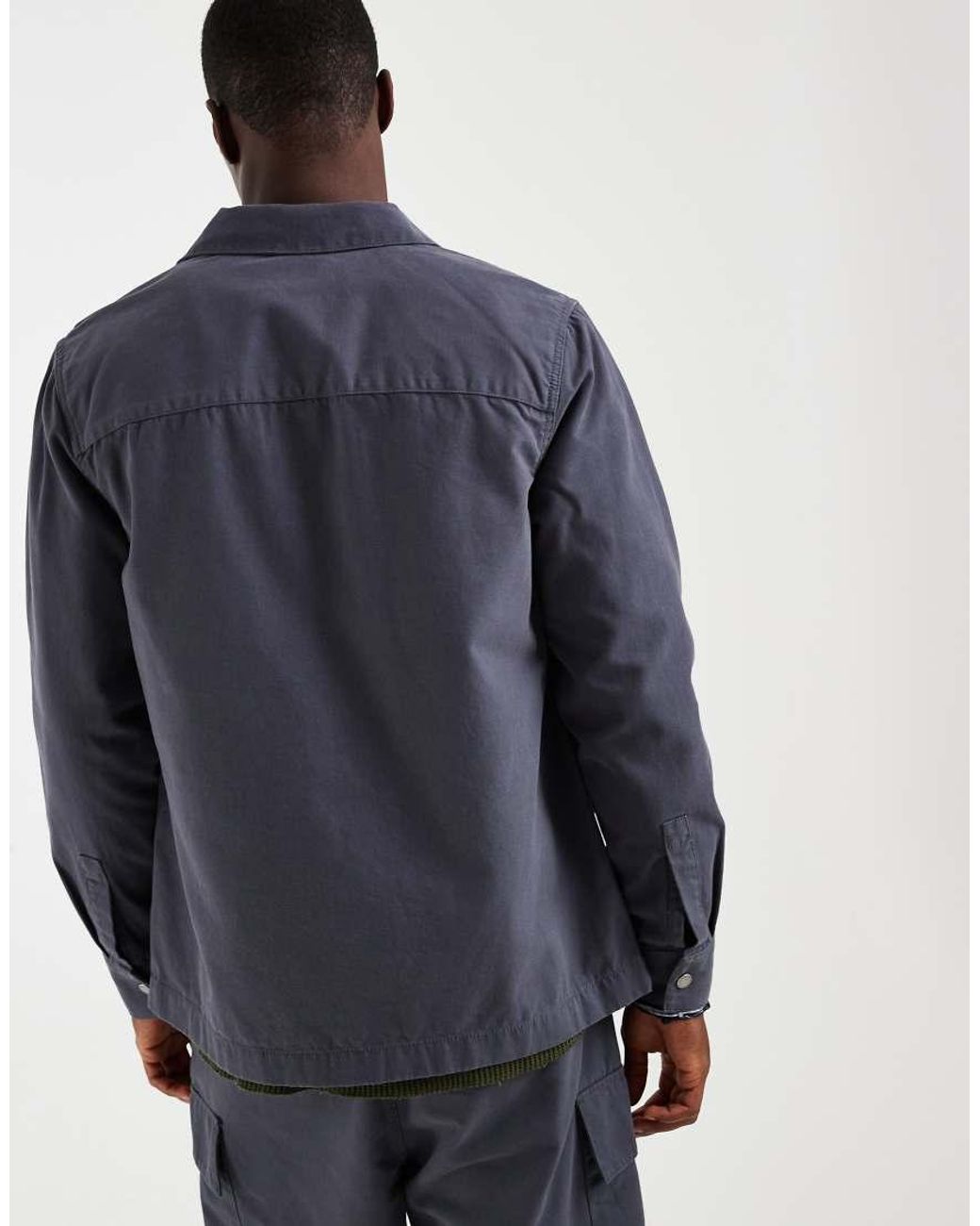 Barbour Blue Wetheral Co-Ord Twill Overshirt for men