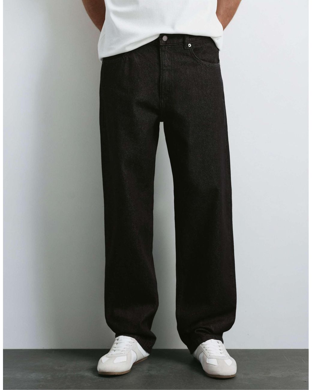 Jean droit Pull&Bear pour homme en coloris White