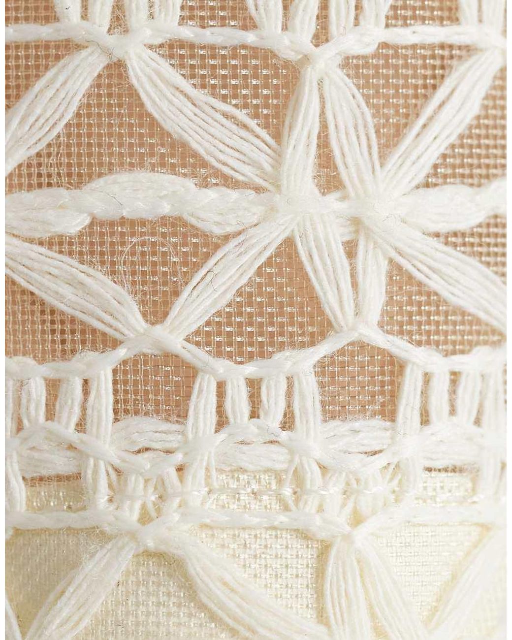 New Look White Crochet Slingback Heeled Shoe
