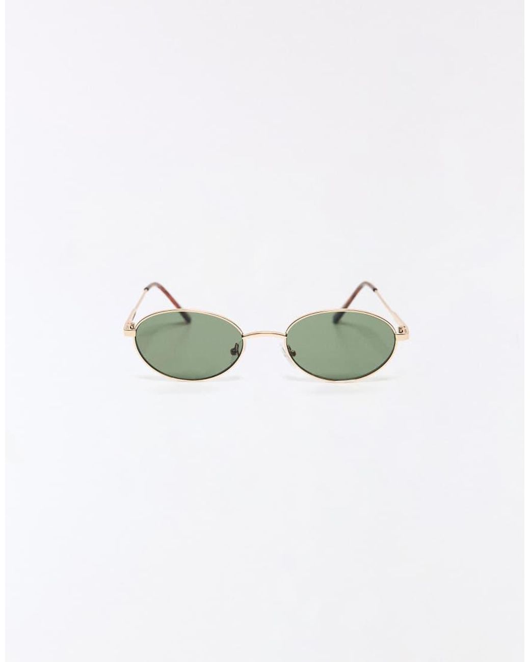 Bershka Metallic Metal Sunglasses