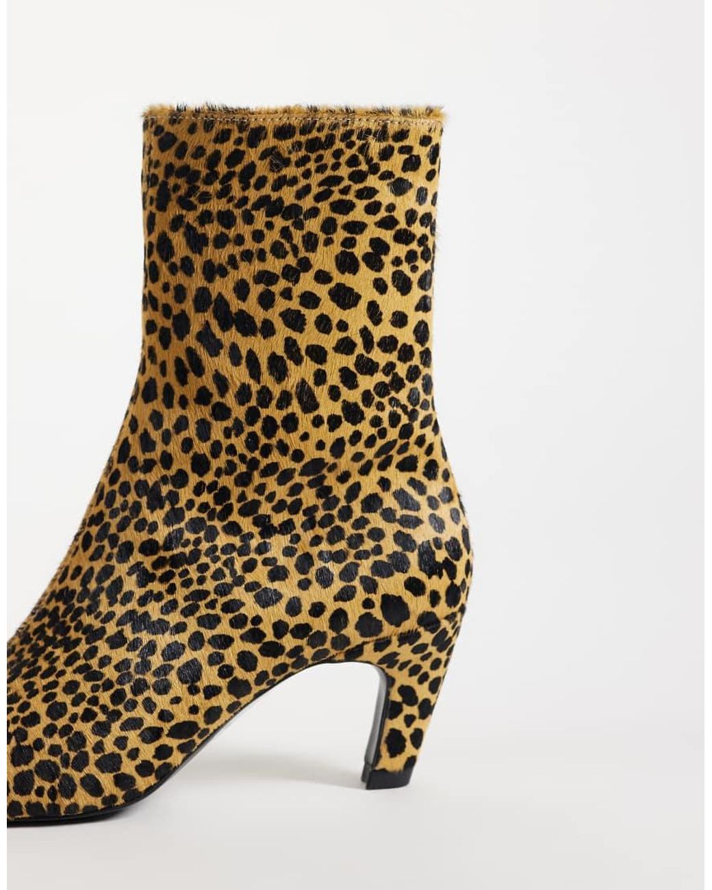 ASOS Multicolor Rumi Square Toe Heeled Ankle Boots