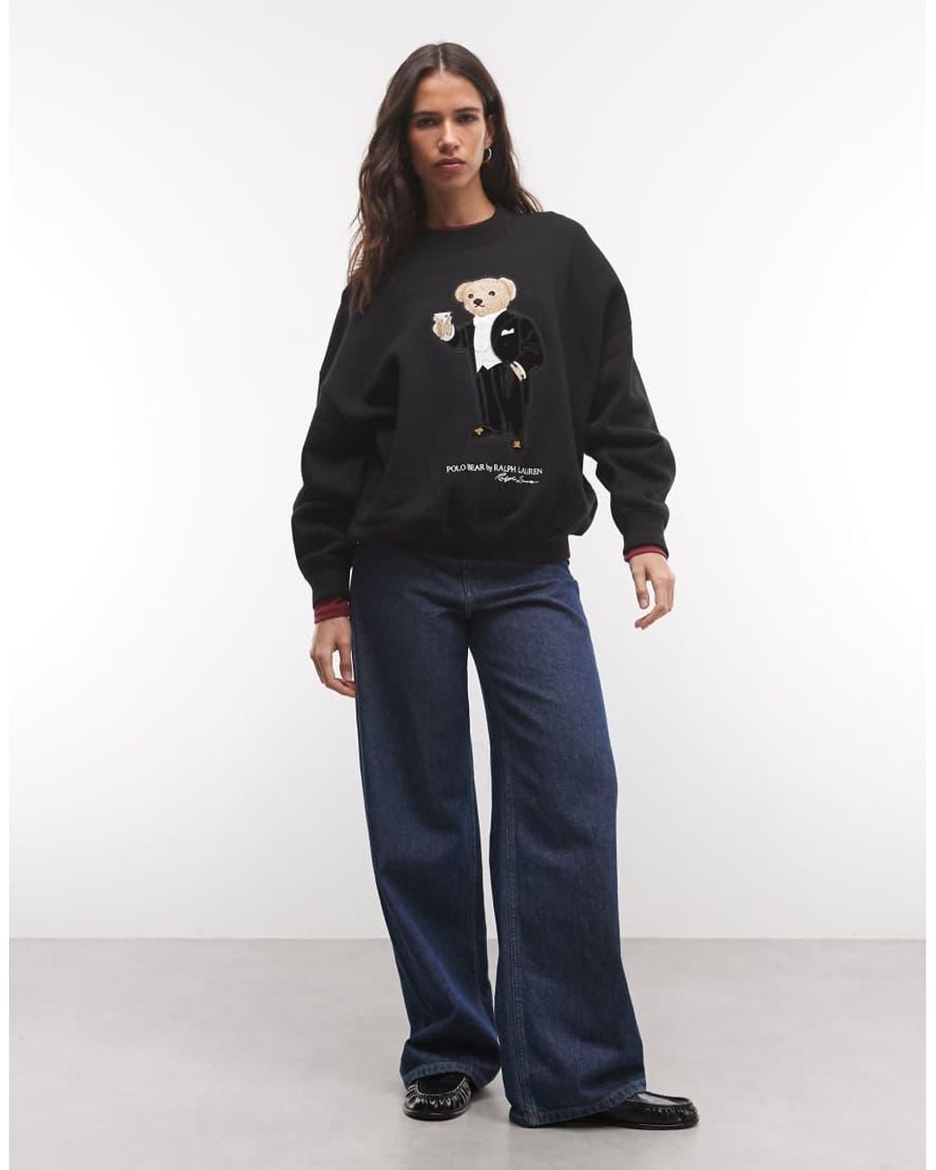 Polo Ralph Lauren Blue Bear Print Sweatshirt