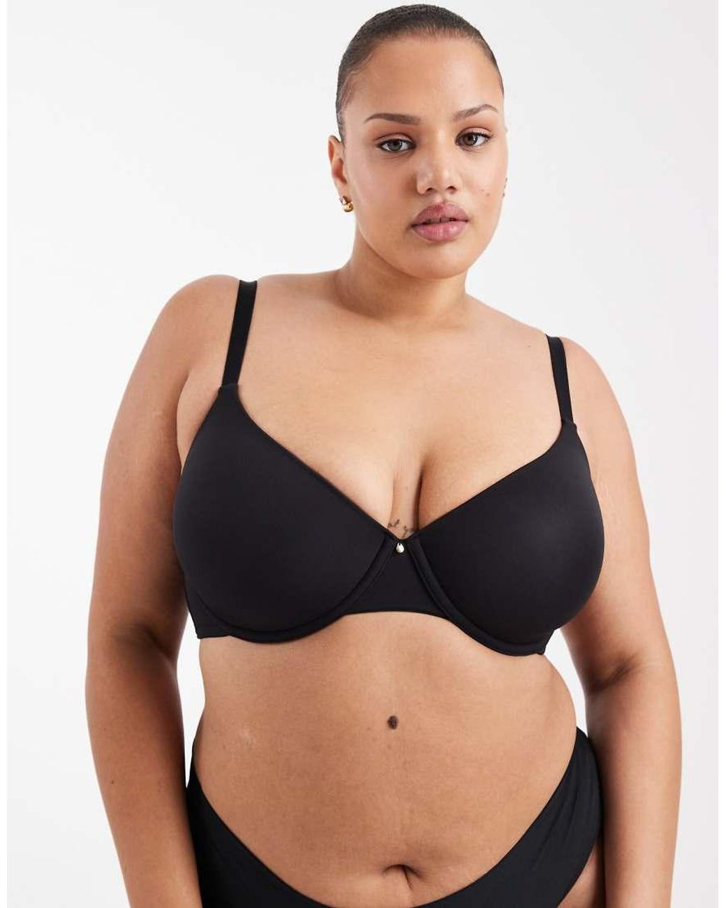 ASOS Black Asos Design Curve Moulded T-Shirt Bra