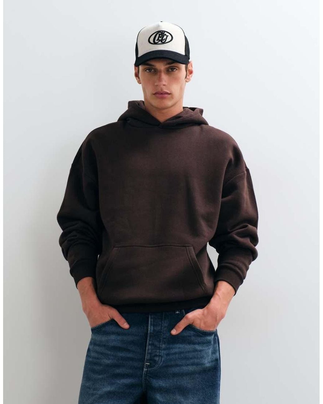 Only & Sons Black Oversized Hoodie for men