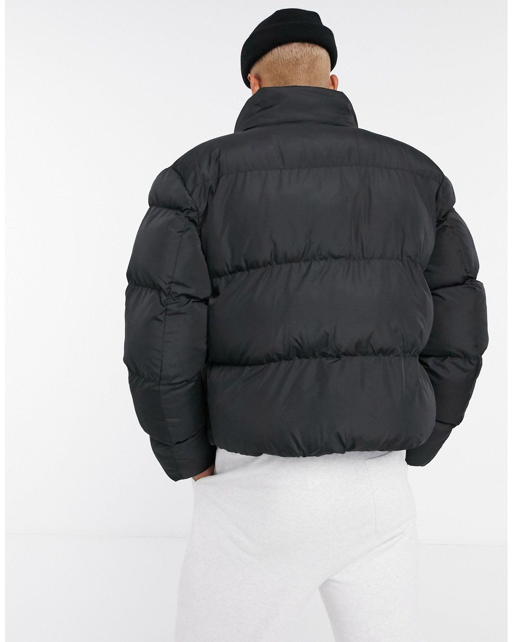 asos puffer jacket long