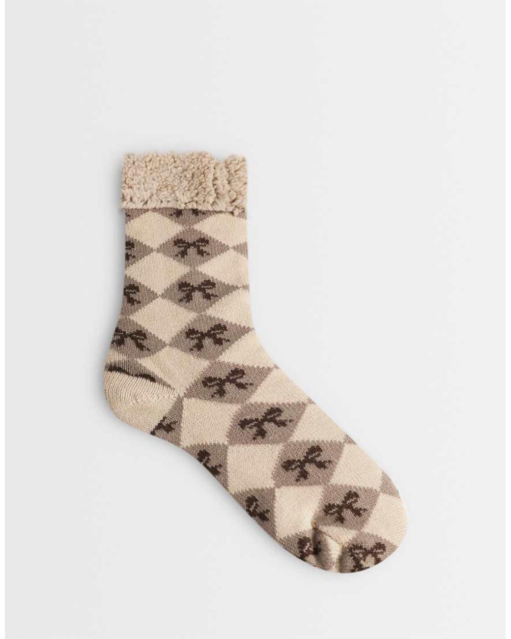 Loungeable Natural Loungable Cosy Slippers Sock