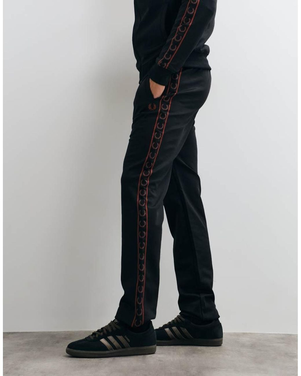 Fred Perry Blue Contrast Tape Co-ord Track Pant for men