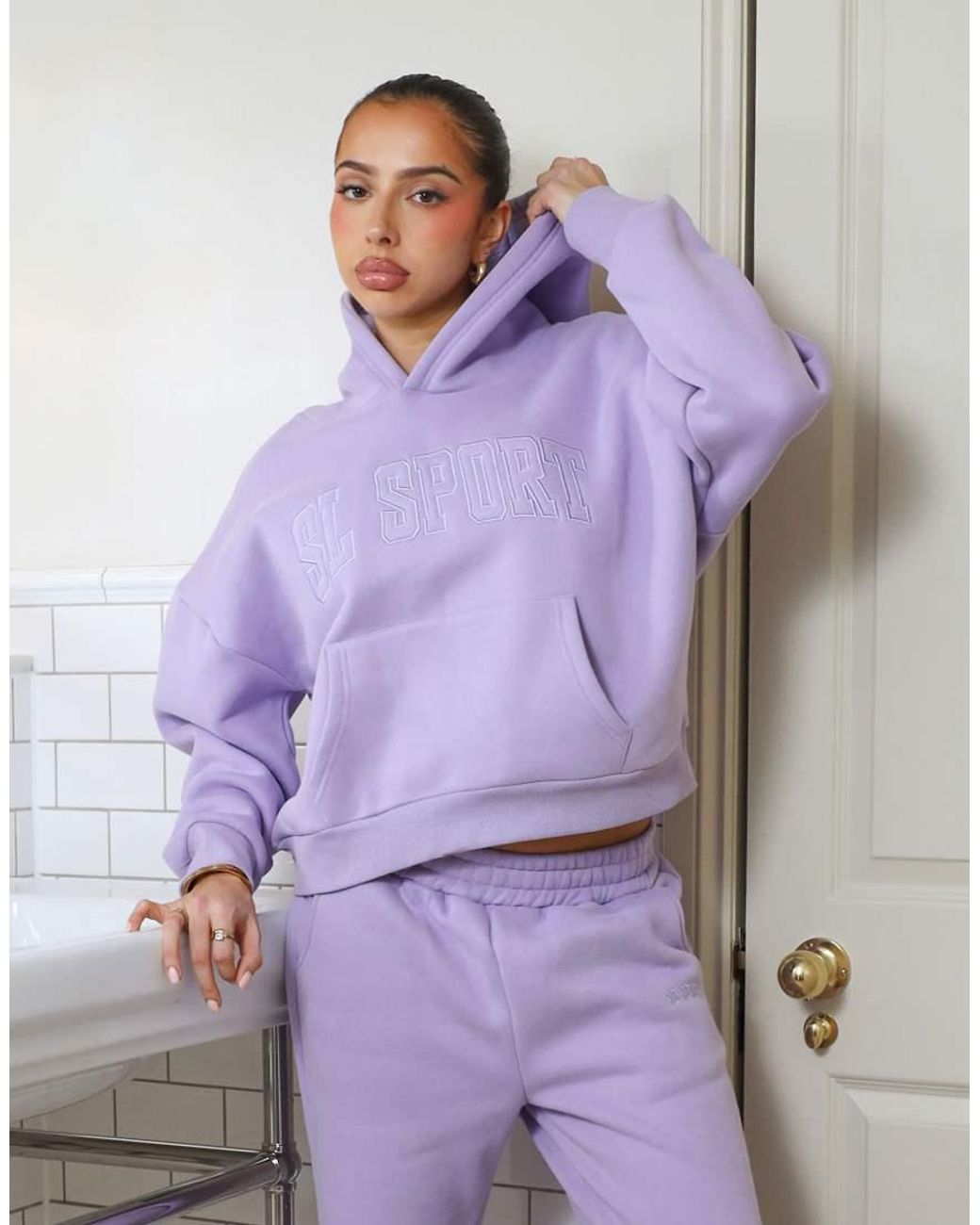 SIMMI Purple X Mia Khan Sport Hoodie
