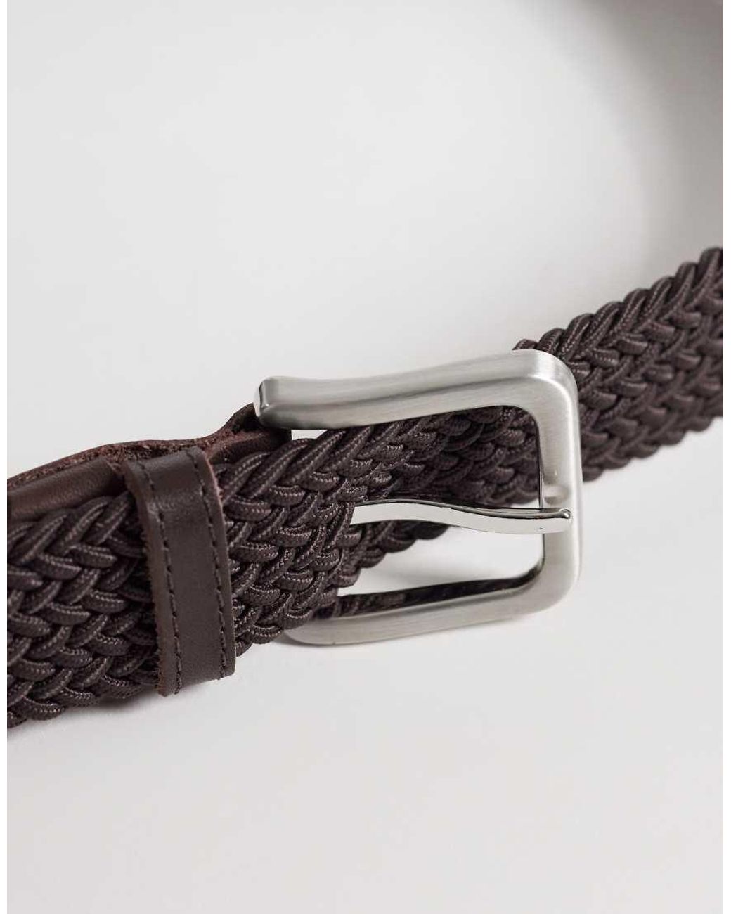Jack & Jones Brown Woven Belt for men