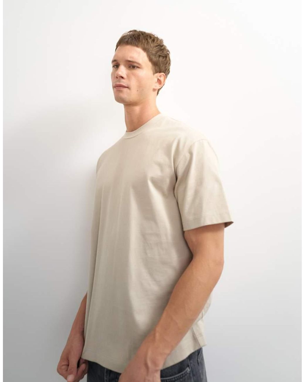 Topman Natural Relaxed Fit T-shirt for men