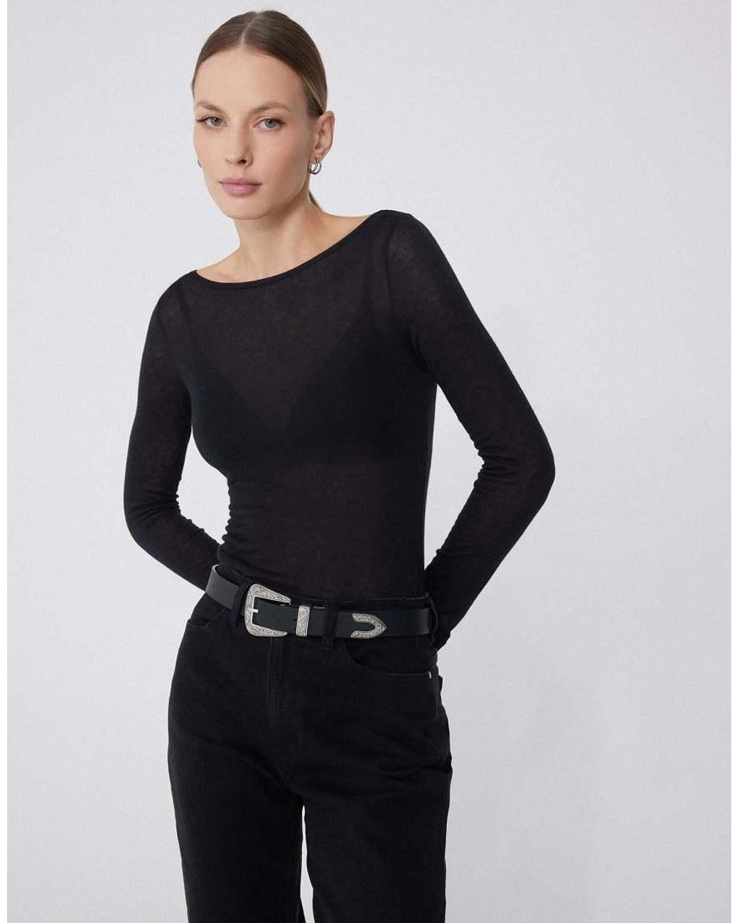 Tezenis Blue Lightweight Boat Neck Top