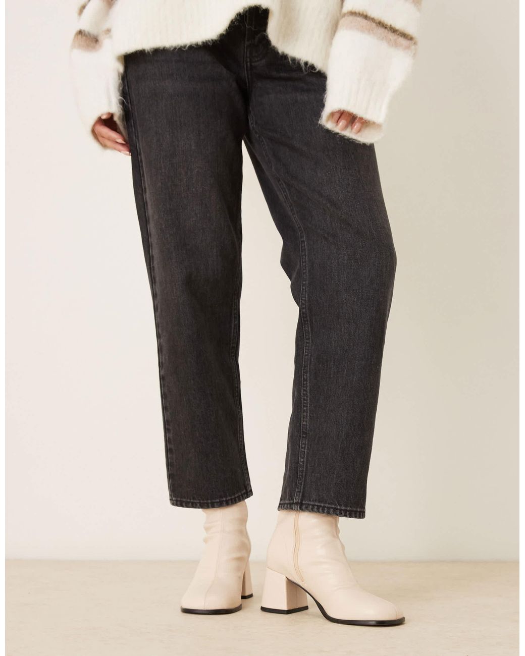 ASOS Natural – royce – ankle-boots