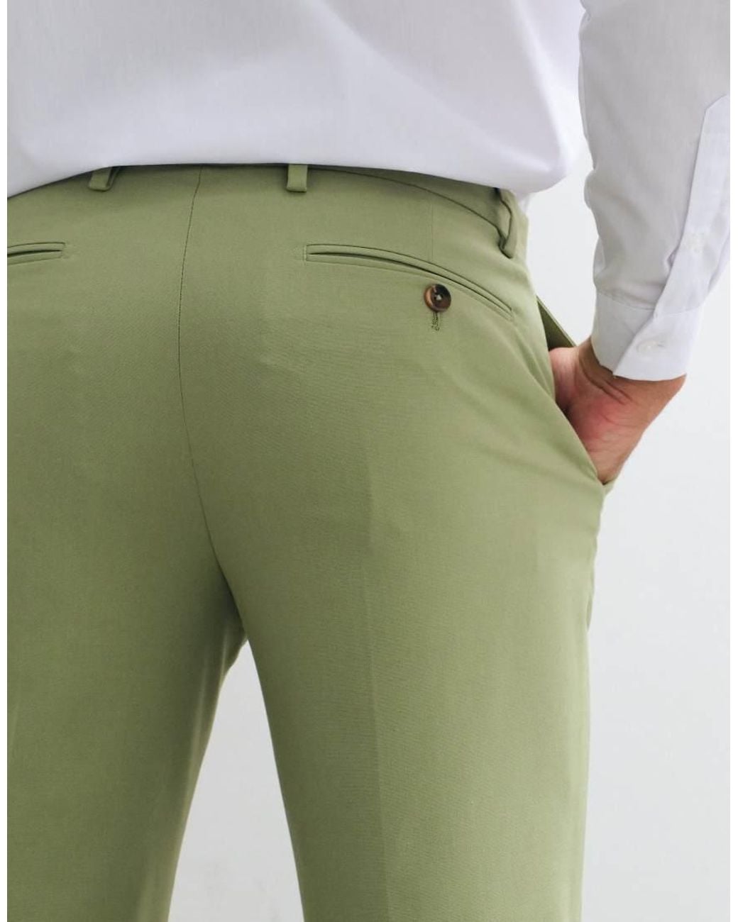 ASOS Green Slim Suit Trousers for men
