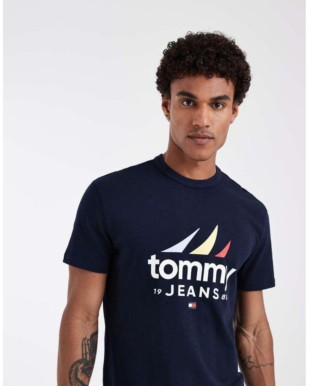 Tommy Hilfiger Blue Sailing Logo T-shirt for men