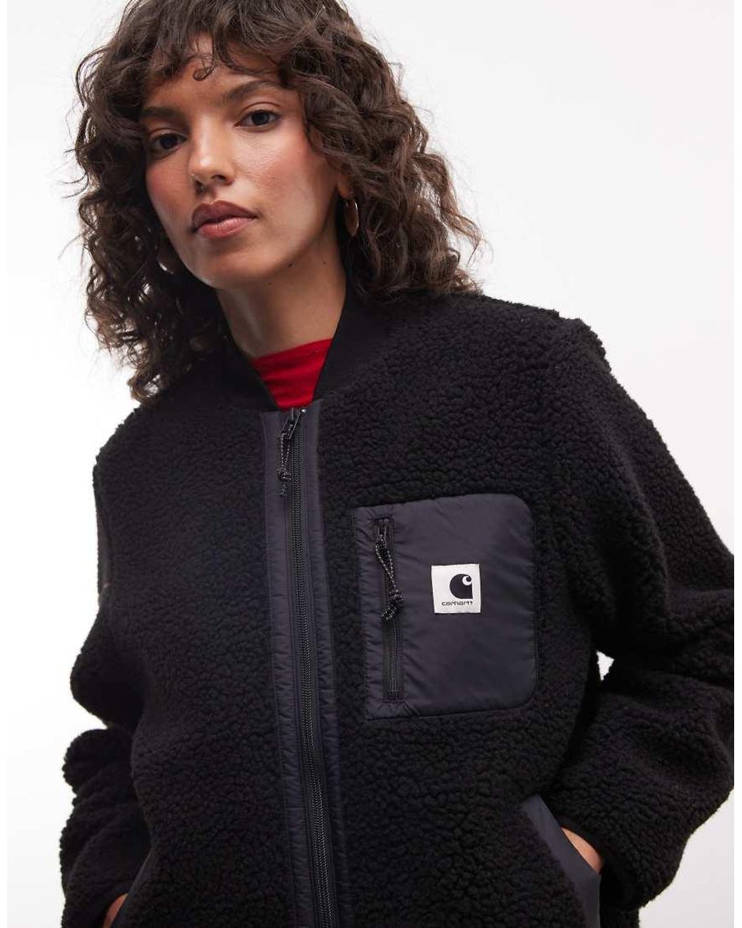 Carhartt Blue Janet Borg Zip Through Liner Jacket