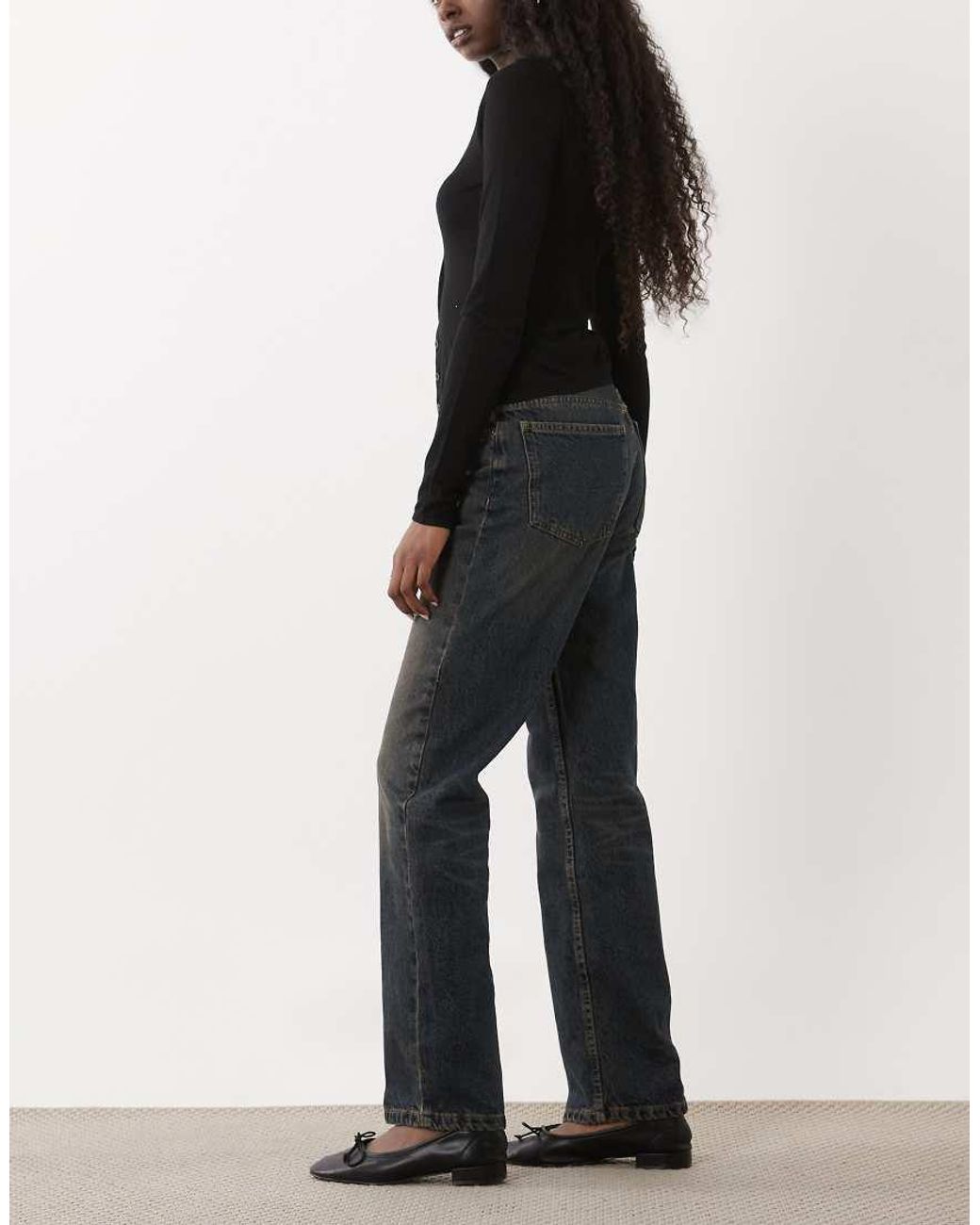 Mango Tere Slim Jeans in het Black